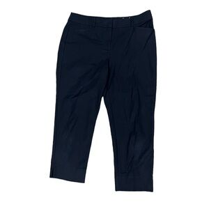 Loft Black The Riviera Slim Crop Pants Size 12 Women's